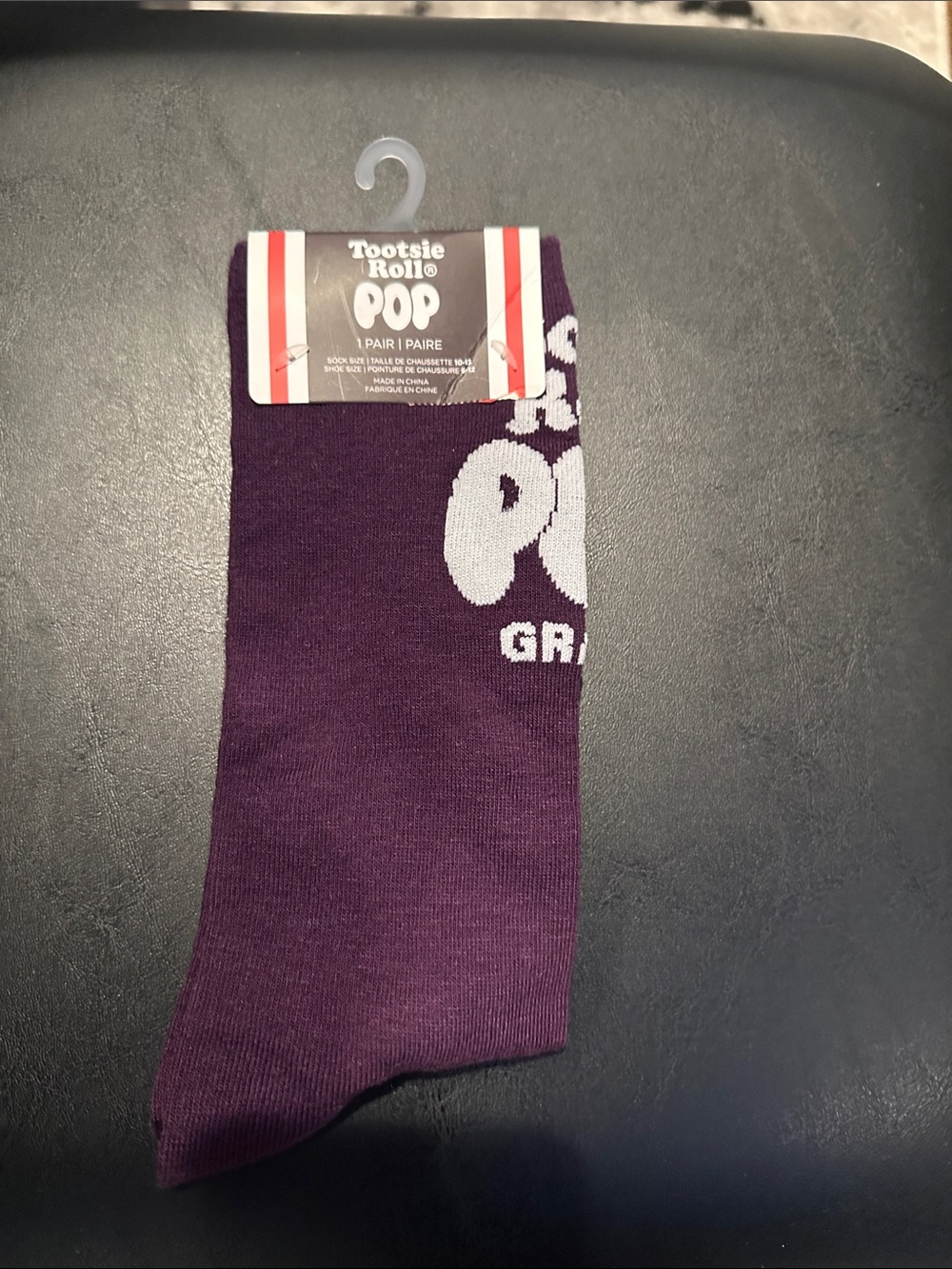 Men's Crew Socks in Purple